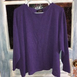 Dark purple cashmere Eskandar sweater